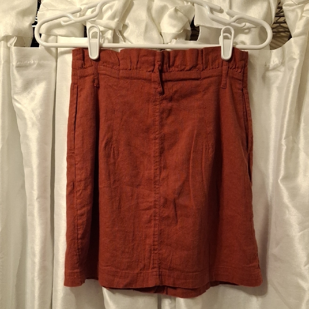 Hollister Rust Button-Front Skirt XS - Picture 4 of 8